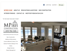 Tablet Screenshot of mpiresconstruction.com